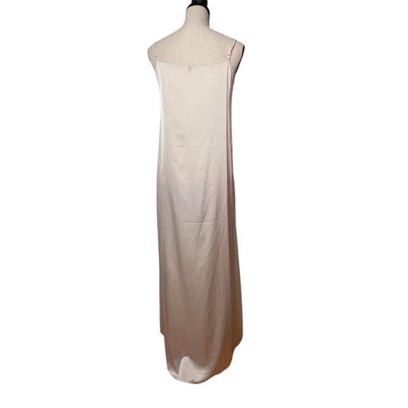 Tricot Chic Maxi Night Gown Adjustable Spaghetty Straps Cream Sz 2 Pre-owned - Picture 4 of 8